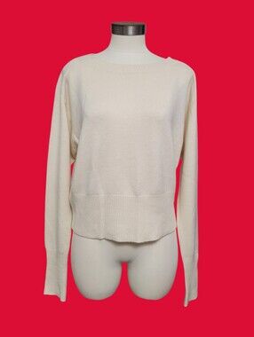 Theory Cashmere Relax Boatneck Pullover Sweater Size S